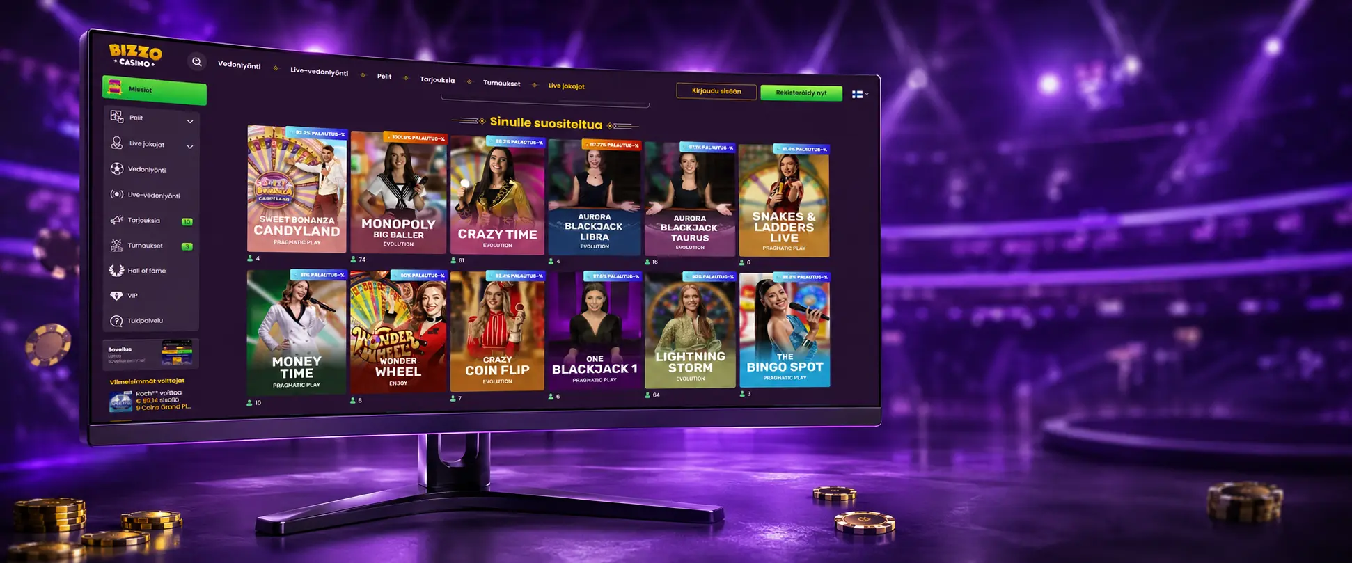Live-pelien aloittaminen Bizzo Casinolla Live-pelien aloittaminen Bizzo Casinolla